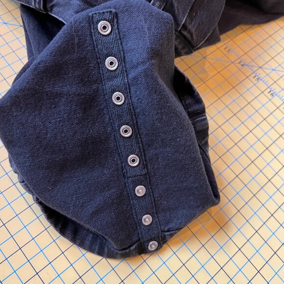 NWT Tibi Black Denim Stella Jean sz 27 Reg - Picture 9 of 11